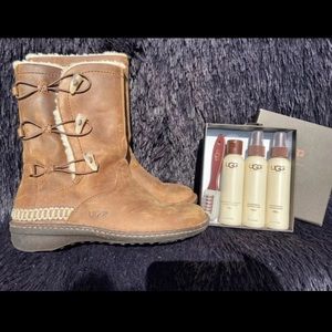 UGG leather boots size 10